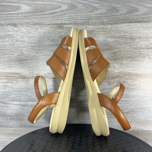 SAS Women’s Huarache Brown Leather Adjustable Sandals Size 10 S - Picture 8 of 9